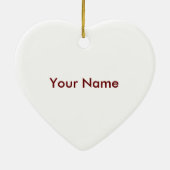 Blue Baby Buggy Heart ornament (Achterkant)