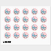 Blue Baby Carriage/Wandelwagen Stickers (Vel)