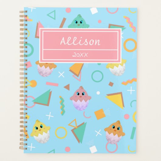 Blue Baby Chick Planner (Voorkant)