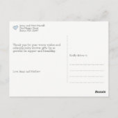 Blue Baby Clothesline | Dank u wel Briefkaart (Achterkant)