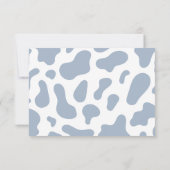 Blue Baby Clothesline Little Cowboy Baby Shower Kaart (Achterkant)