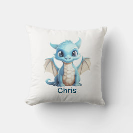 Blue Baby Dragon Chinees Nieuwjaar 2024 Kussen