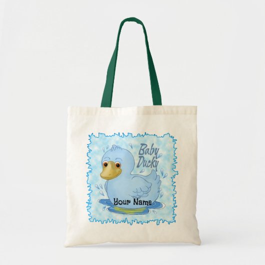 Blue Baby Duck Tote Bag (Voorkant)