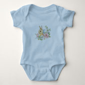 Blue Baby Easter Bunny Bodysuit (Voorkant)