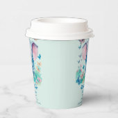 Blue Baby Elephant Baby shower Papieren Bekers (Rechts)