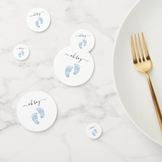 Blue Baby Feet Baby shower oh boy Baby shower Confetti (Groep)