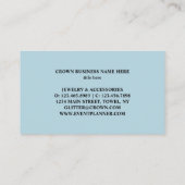 Blue Baby Gold Crown Visitekaartje (Achterkant)