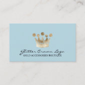 Blue Baby Gold Crown Visitekaartje (Voorkant)