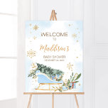 Blue Baby Het is koud buiten Welkom Poster<br><div class="desc">Maak uw evenement speciaal met dit Cold Outside Baby shower met ons schattige en mooie printbare welkomstbord met schattig Blue Gold Winter thema. Download,  personaliseer en creëer blijvende herinneringen met deze perfecte touch voor uw vreugdevolle viering! BS585</div>