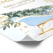 Blue Baby Het is koud buiten Welkom Poster (Hoek)