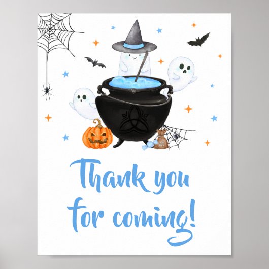 Blue Baby is Brewing Bedankt voor je komst Poster (Voorkant)