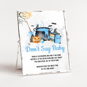Blue Baby is Brewing Heksen Don't Say Baby Bord Poster
