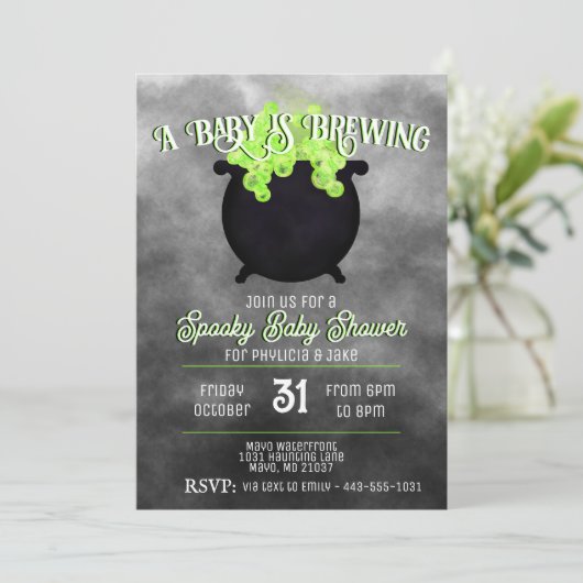 Blue Baby is Brewing Kaart (Staand voorkant)