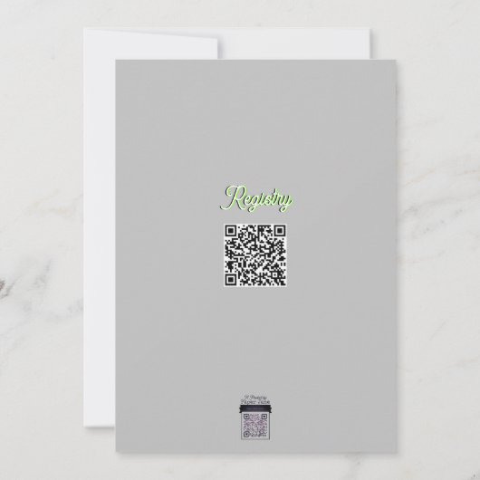 Blue Baby is Brewing Kaart (Achterkant)