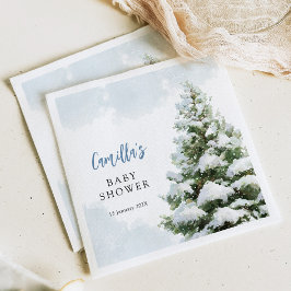 Blue Baby It's Cold Outside Baby Shower Servet