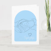 Blue Baby IVF vruchtbaarheidsarts dank u kaart (Voorkant)