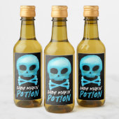 Blue Baby Makin' Potion Halloween Baby shower Wijn Etiket (Flessen)