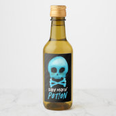 Blue Baby Makin' Potion Halloween Baby shower Wijn Etiket (Voorkant)