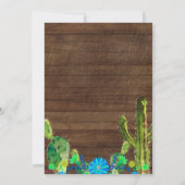 Blue Baby Muchacho Baby shower Uitnodiging JONGEN (Achterkant)