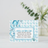 Blue Baby Octopus Baby shower Advice voor moeder e Briefkaart (Staand voorkant)
