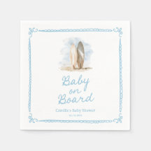 Blue Baby on Board Beach Baby shower