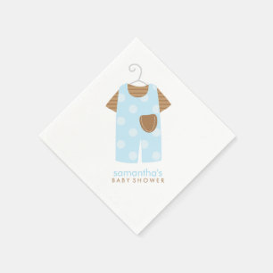 Blue Baby Outfit Baby shower Servetten