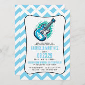 Blue Baby Rock Baby shower Kaart (Voorkant / Achterkant)