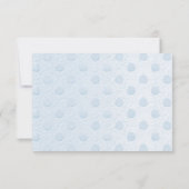 Blue Baby Shoes Dank je kaart (Achterkant)