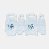 Blue Baby Shoes Favor Box Bedankdoosjes (Uitgevouwen)