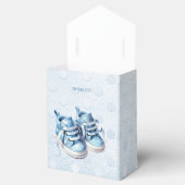 Blue Baby Shoes Favor Box Bedankdoosjes (Geopend)