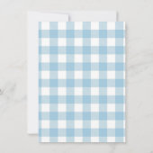 Blue Baby Shoes Kleine Camper Verjaardag Kaart (Achterkant)