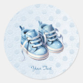 Blue Baby Shoes Sticker (Voorkant)