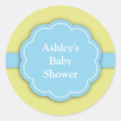 Blue Baby shower Boy Sticker (Voorkant)