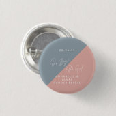 Blue baby shower Geslacht onthullen Ronde Button 3,2 Cm (Voorkant /achterkant)
