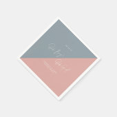 Blue baby shower Geslacht onthullen Servet (Hoek)