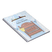 Blue Baby shower Guest Book- Notitieboek (Rechterzijde)