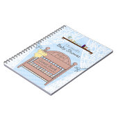 Blue Baby shower Guest Book- Notitieboek (Linkerzijde)