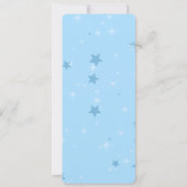 Blue Baby shower Invitation – bewerkbare Sjabloon Kaart (Achterkant)