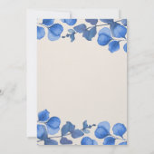 Blue Baby Shower invitation – Custom Name & Event Kaart (Achterkant)