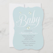 Blue Baby shower Invitation Kaart (Voorkant)