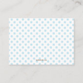 Blue Baby shower Luier Raffle Ticket Insert Informatiekaartje (Achterkant)
