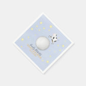 Blue Baby shower Nursery Rhyme Custom Servet (Hoek)