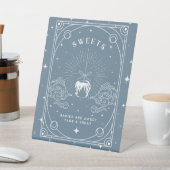 Blue Baby shower Sweet Dessert Table Reclamebord Met Voetstuk (Insitu)