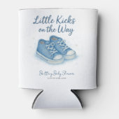 Blue Baby Sneakers Baby shower Blikjeskoeler (Voorkant)