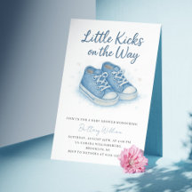 Blue Baby Sneakers Baby shower