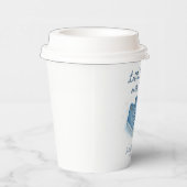 Blue Baby Sneakers Baby shower Papieren Bekers (Rechts)