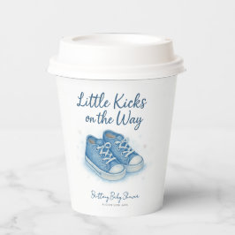 Blue Baby Sneakers Baby shower Papieren Bekers