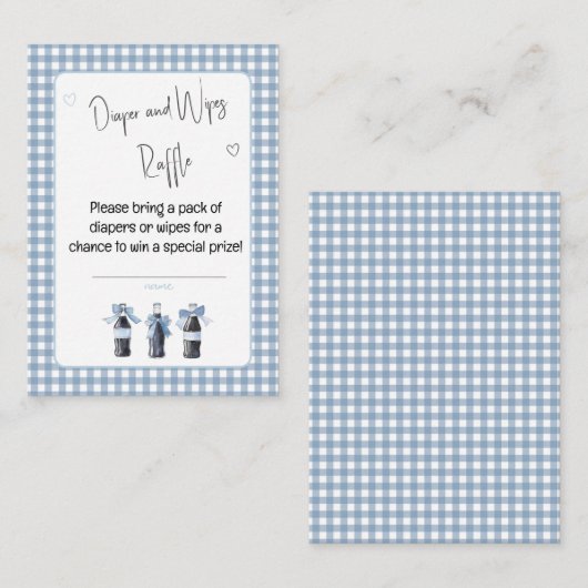 Blue Baby Soda Ready to POP Diaper or Wipes  Informatiekaartje (Voorkant / Achterkant)