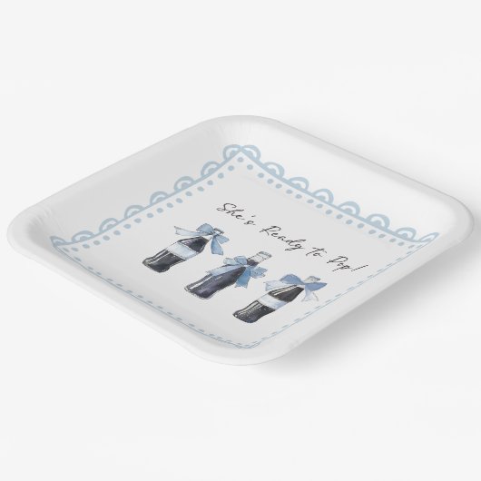 Blue Baby Soda Ready to POP Papieren Bordje (Gebogen)