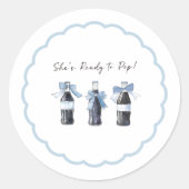 Blue Baby Soda Ready to POP! Ronde Sticker (Voorkant)